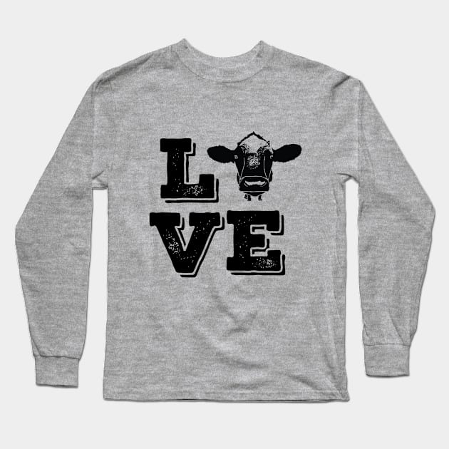 Cow - I Love Cows Long Sleeve T-Shirt by Kudostees